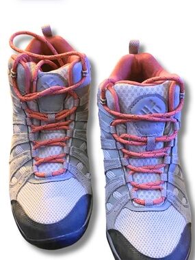 Columbia Women’s Waterproof Hiking Shoes with Coral Accents